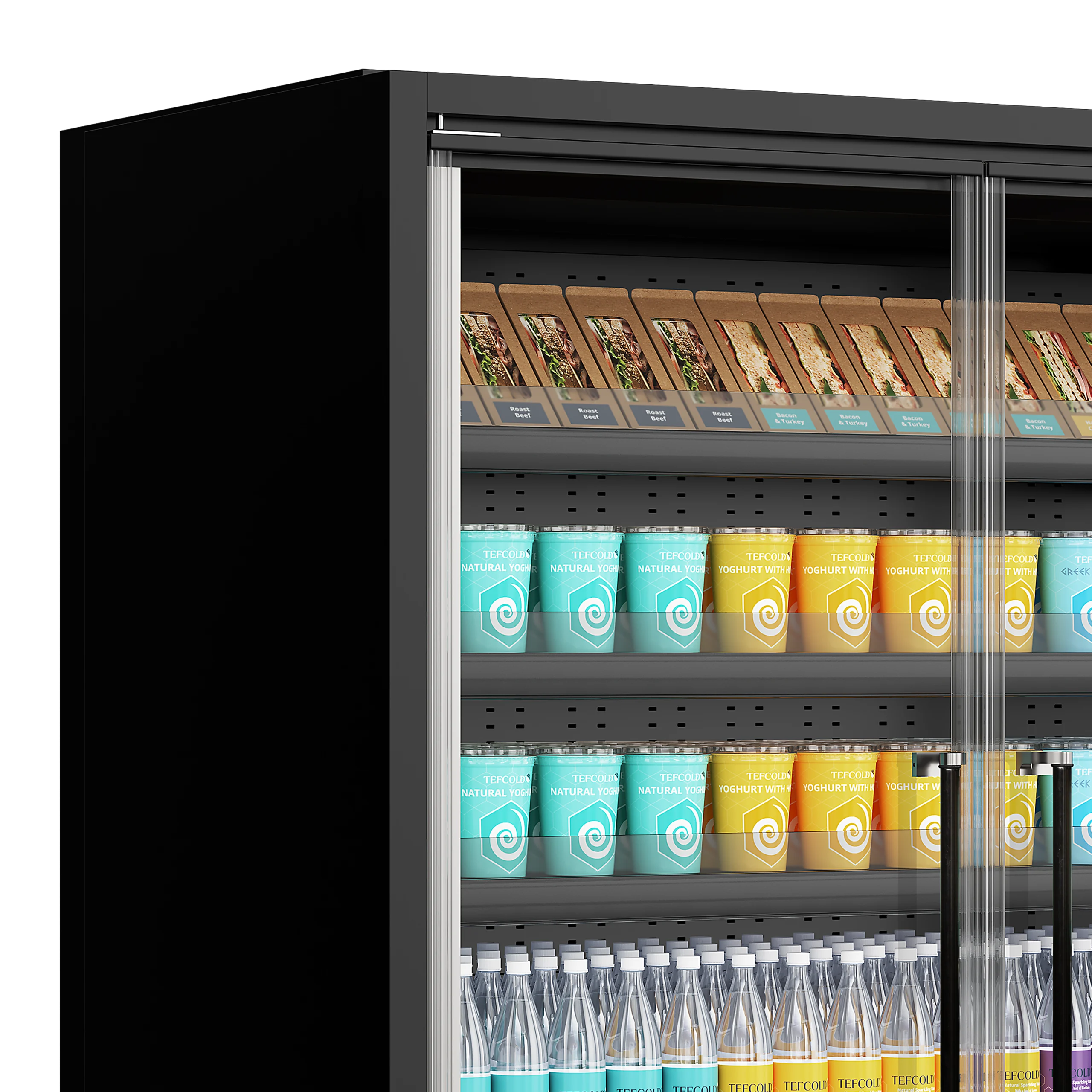 TEFCOLD Galaxy+ GP10FGD Maxi Black – Multideck køler til supermarked