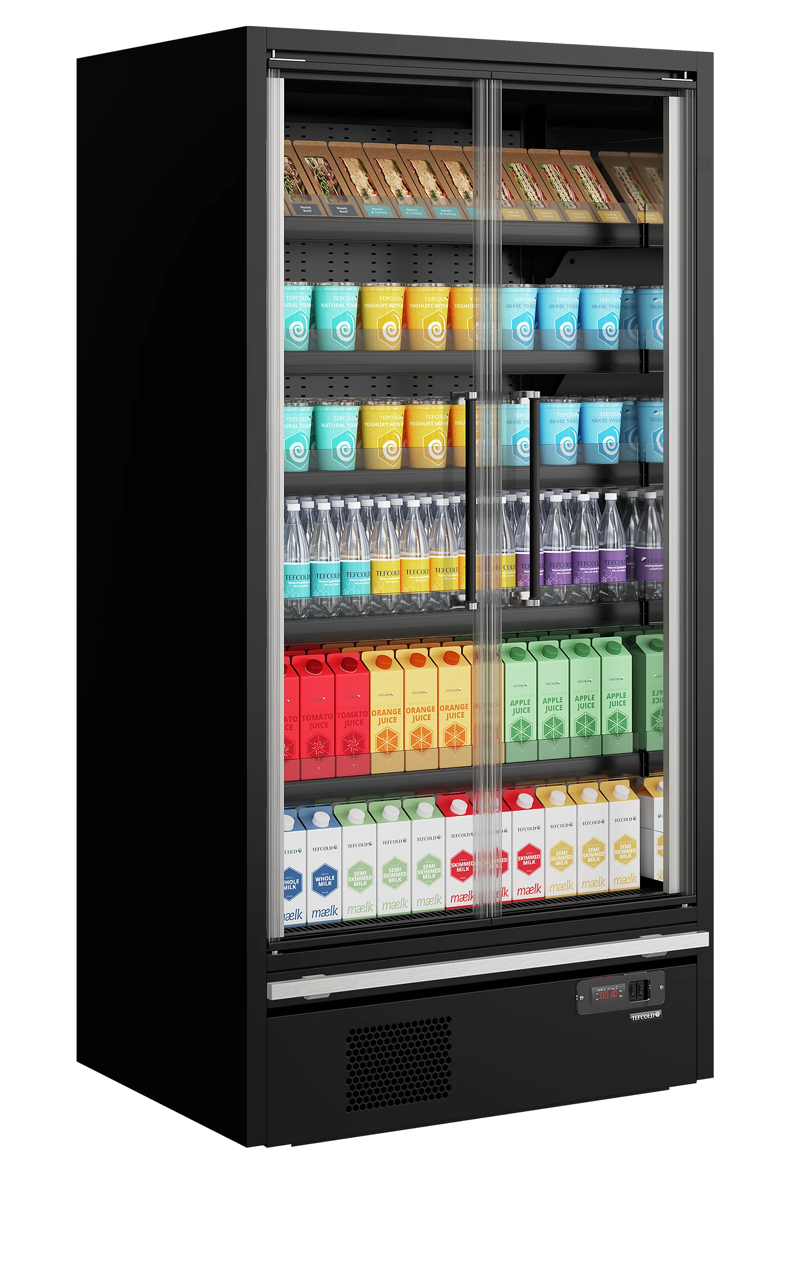 TEFCOLD Galaxy+ GP10FGD Maxi Black – Multideck køler til supermarked