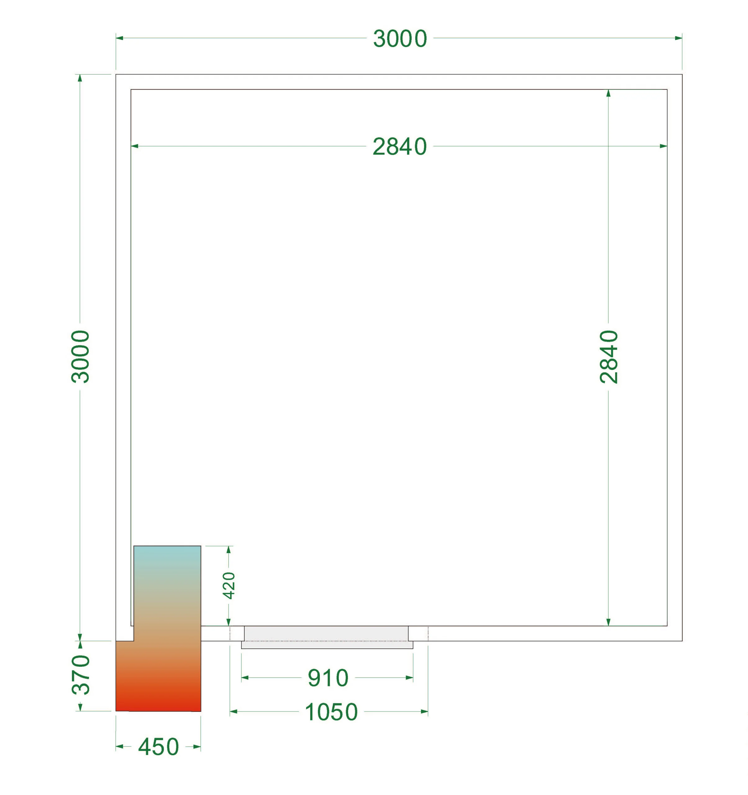 TEFCOLD CRPF3030WD – Kølerum