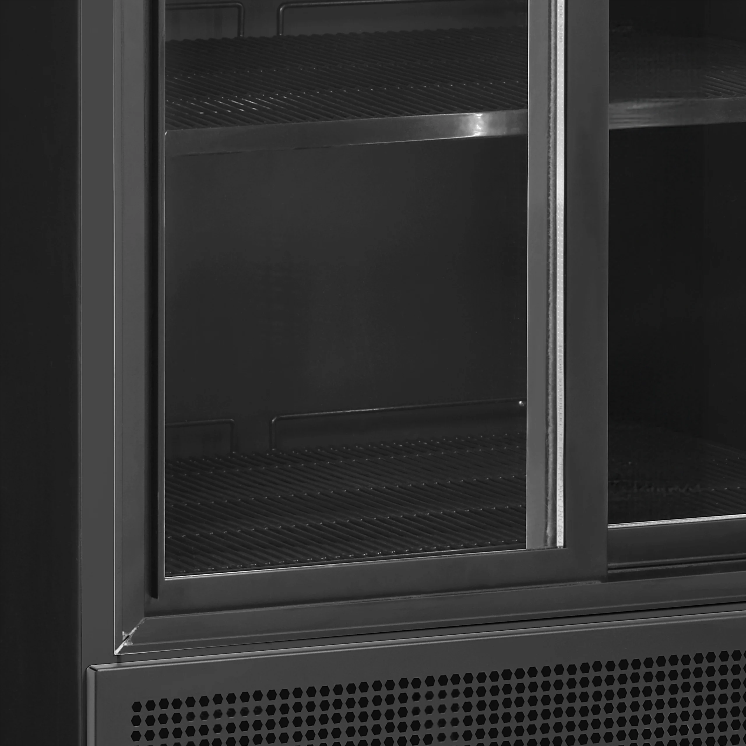 TEFCOLD FSC891S Black – Sort 2-dørs displaykøler med lystop
