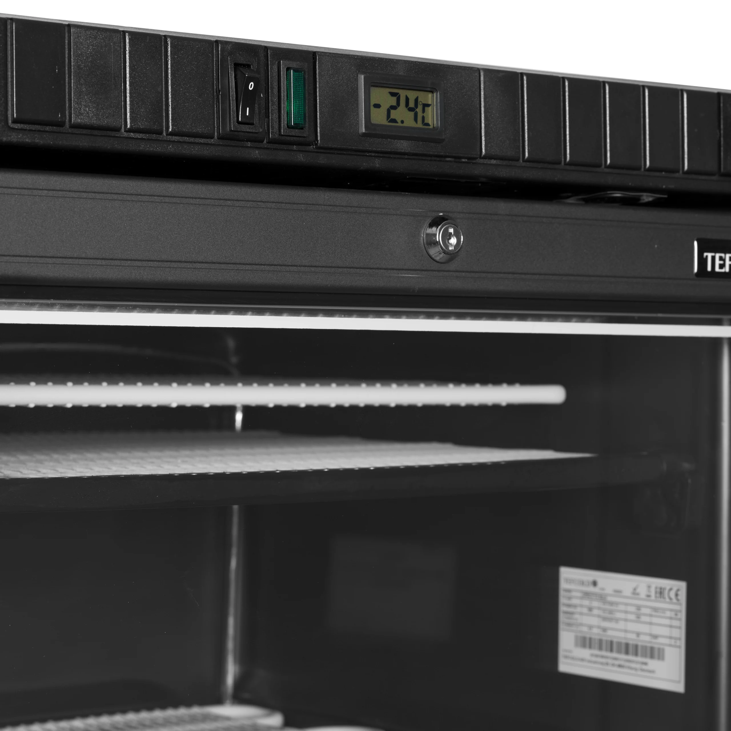 TEFCOLD UFSC371G Black – Sort displayfryser