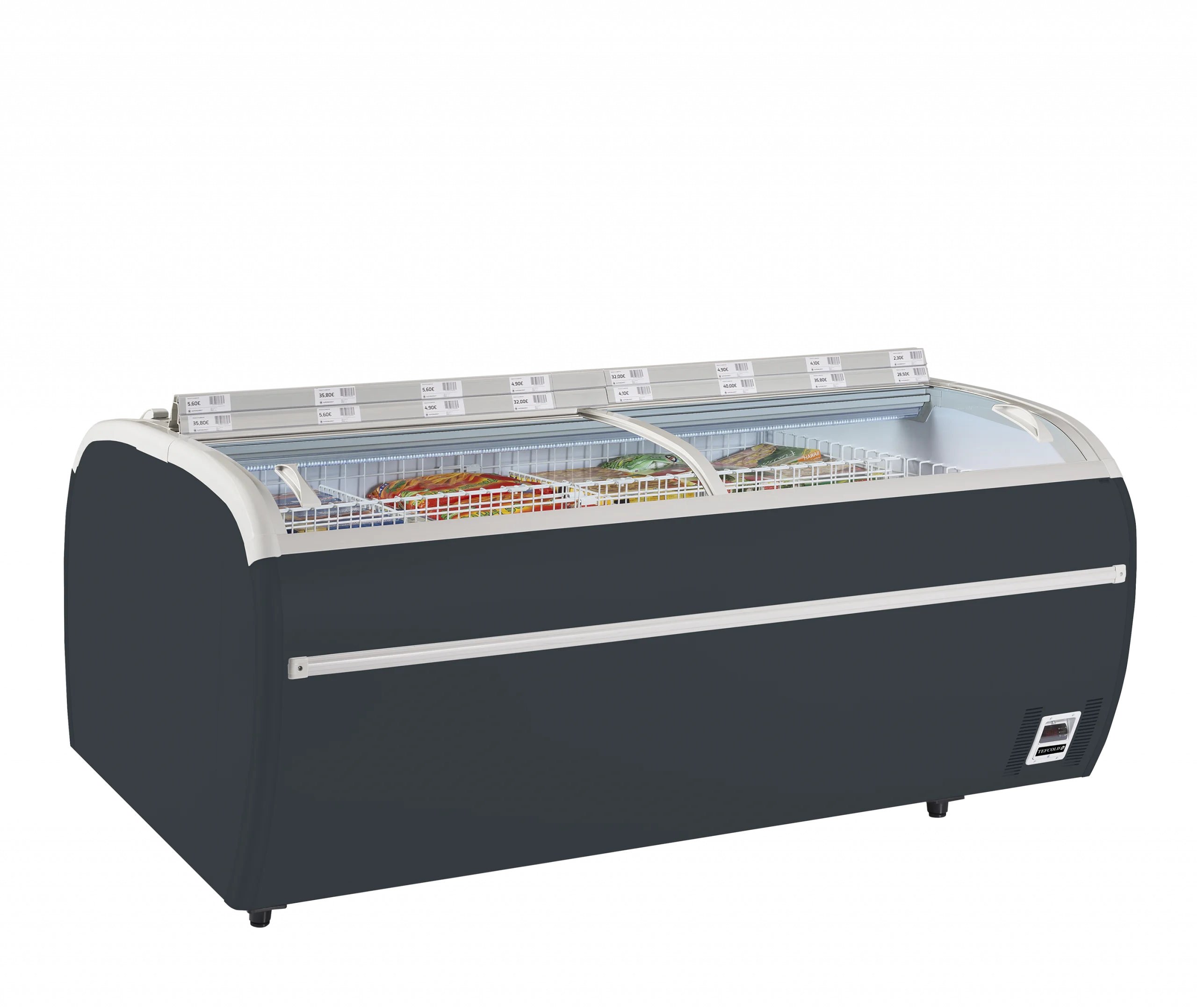 TEFCOLD TWIN 220A-CF – Supermarkedskøler / -fryser i antracit