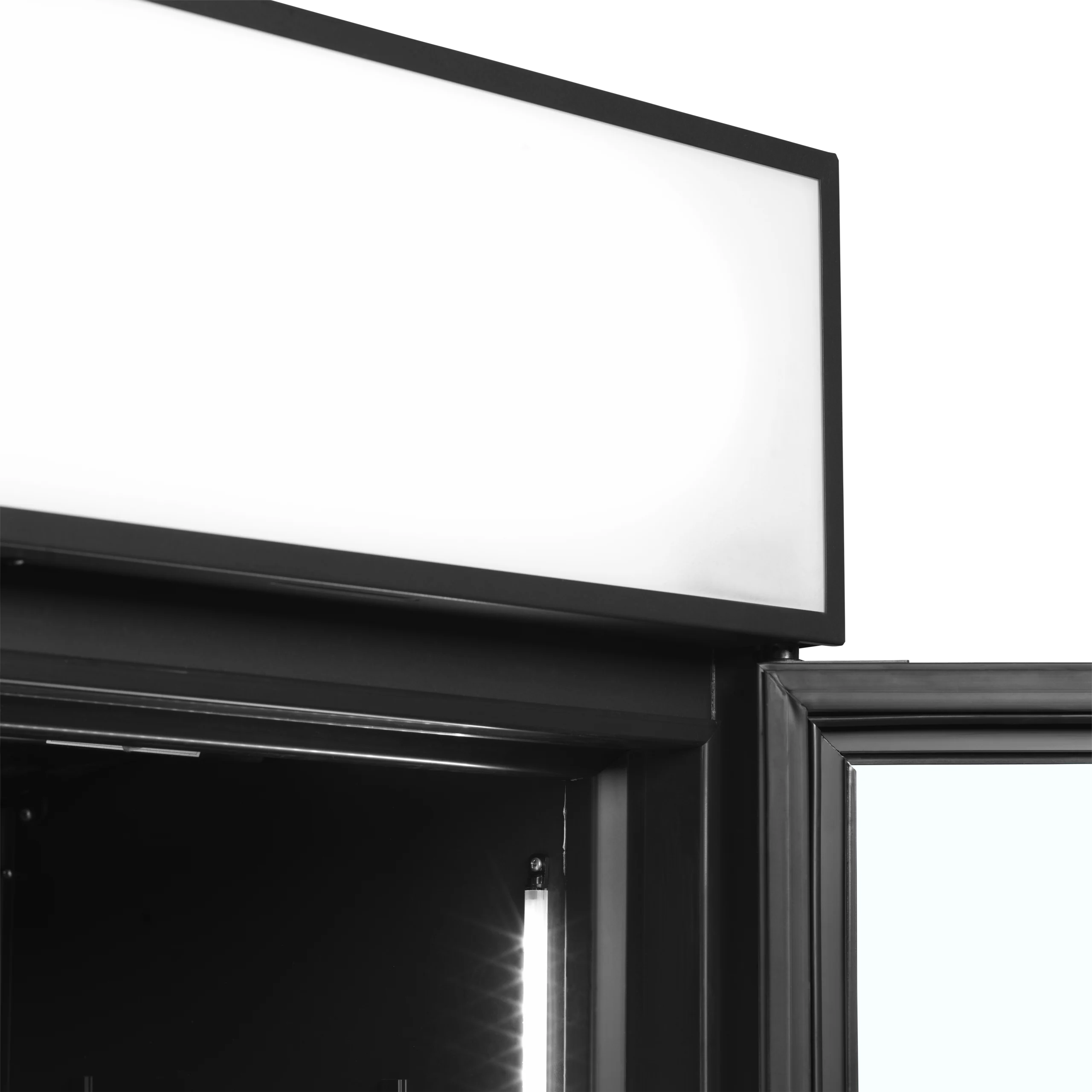 TEFCOLD FSC1200H BLACK – Sort 2-dørs displaykøler med lystop