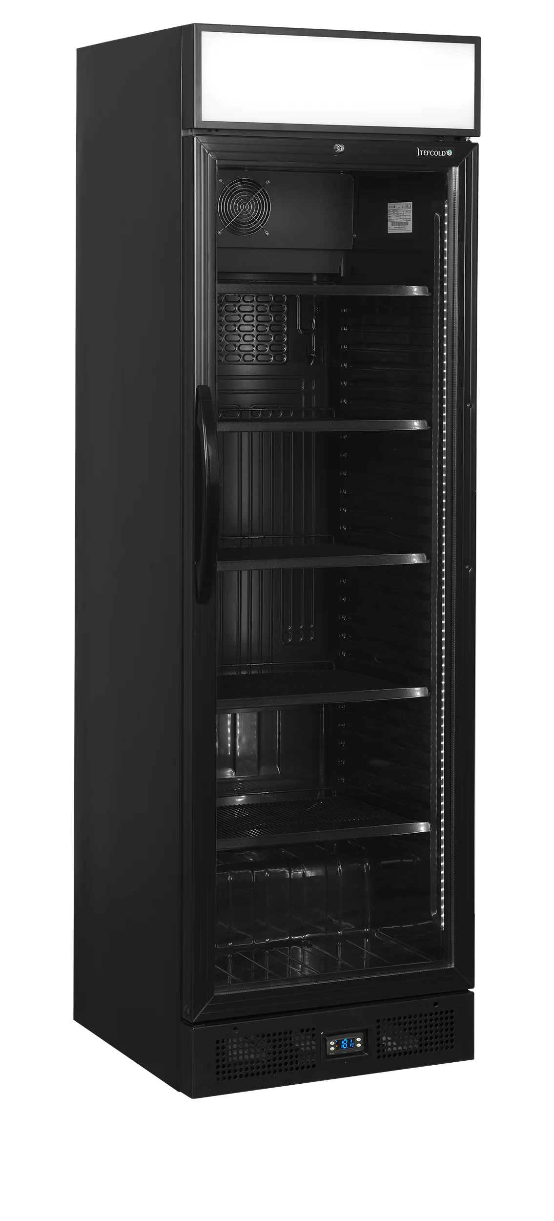 TEFCOLD CEV435CP BLACK – Sort flaskekøleskab