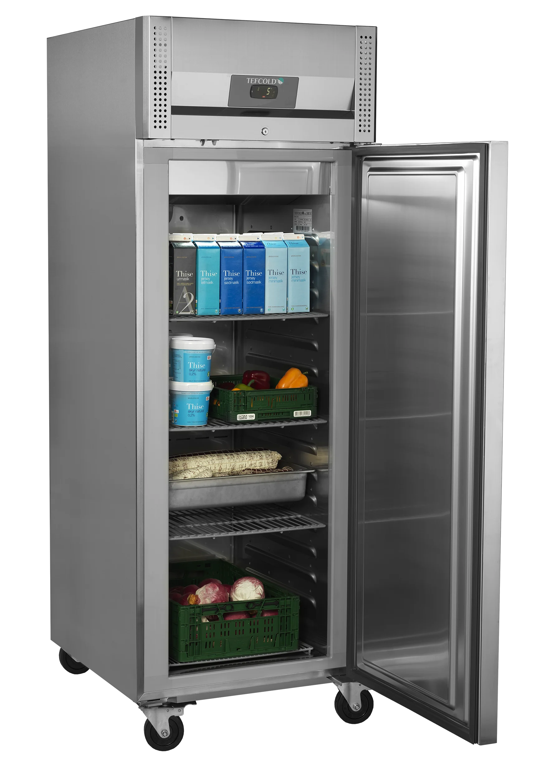 TEFCOLD RK710X1 – Rustfri køleskab GN2/1