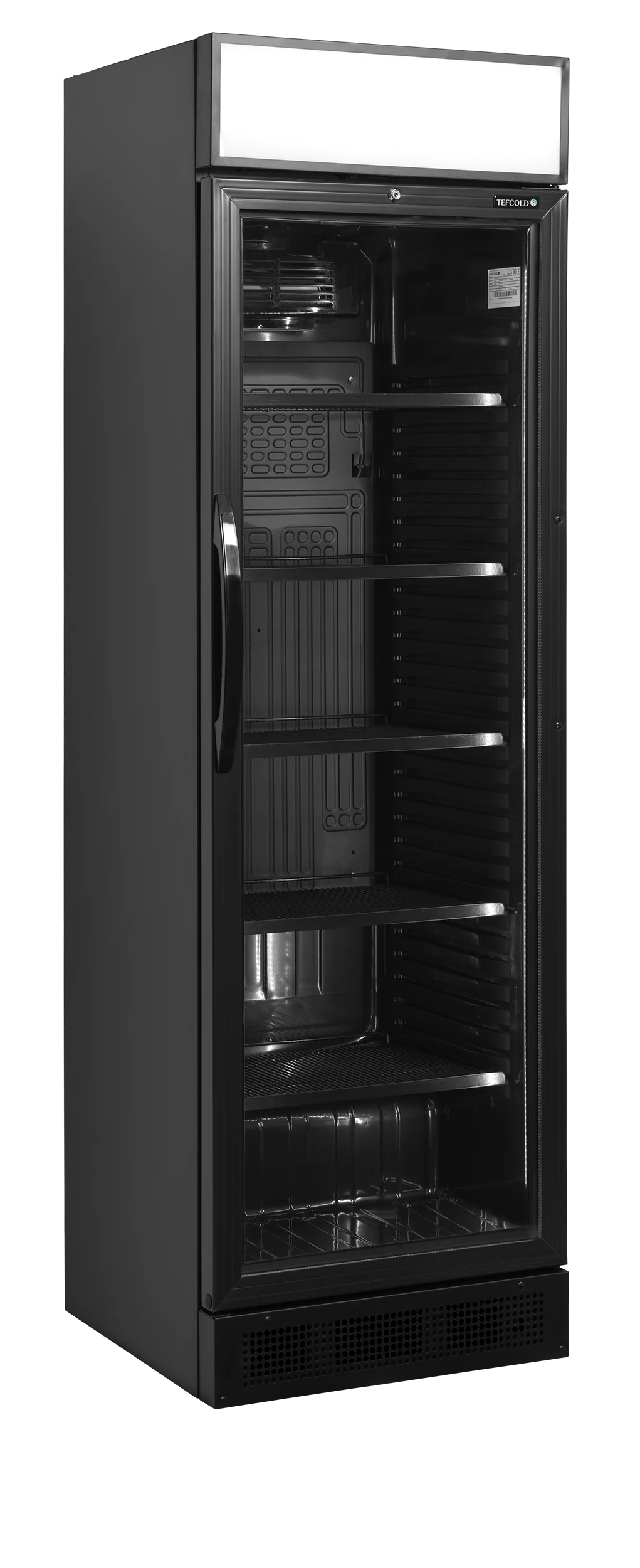 TEFCOLD CEV425CP BLACK – Sort flaskekøleskab