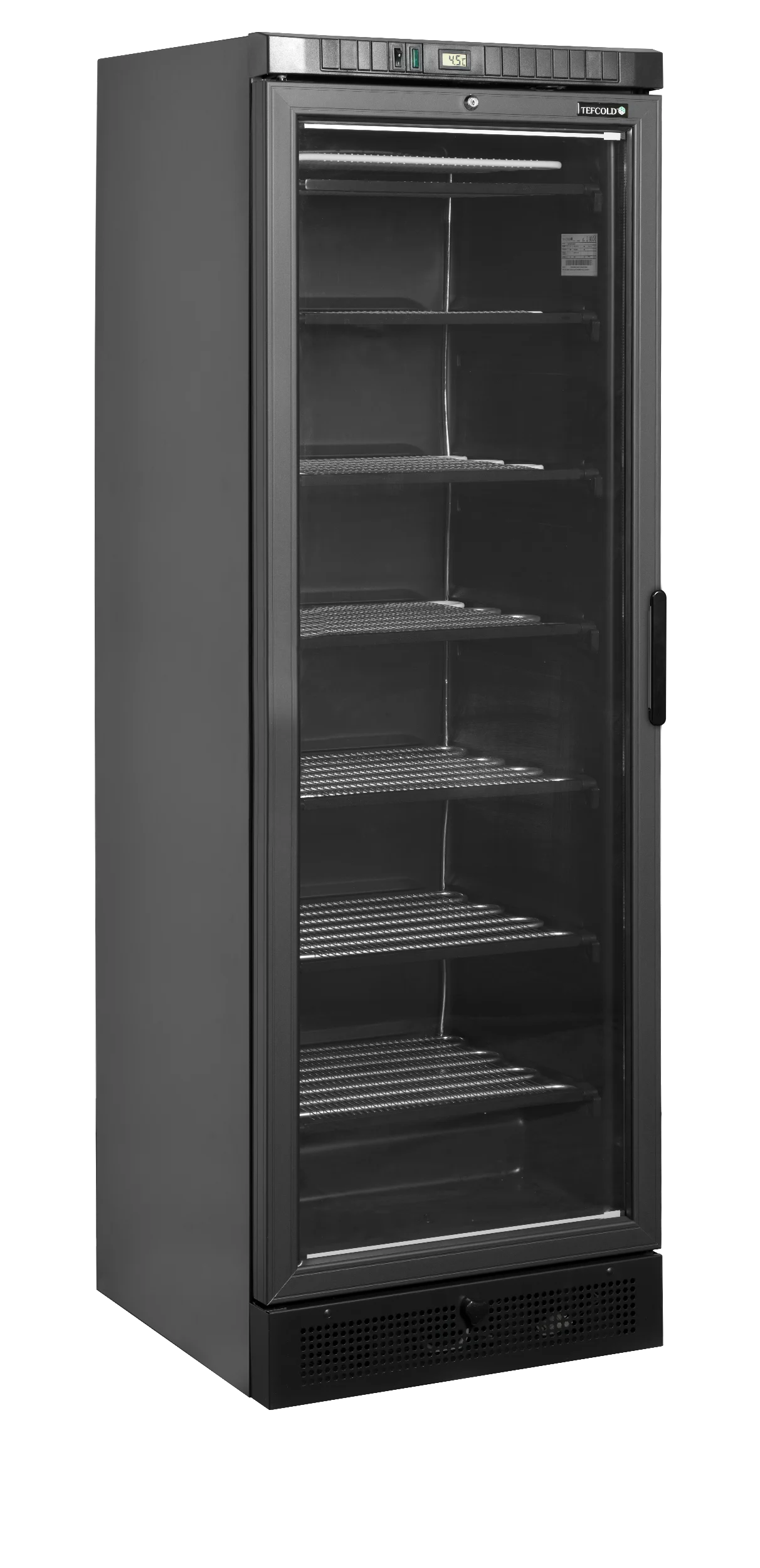 TEFCOLD UFSC371G Black L/H – Display fryser, venstrehængt dør