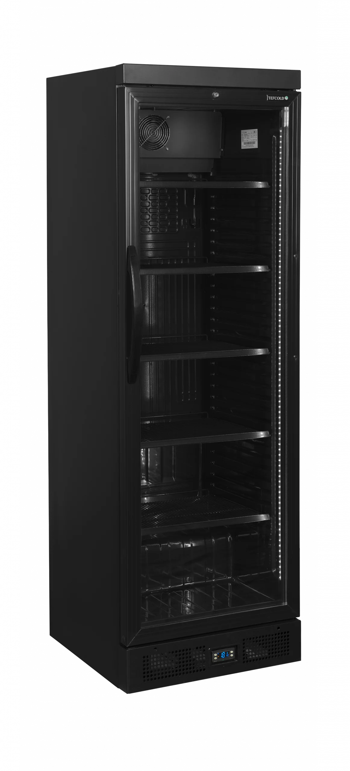 TEFCOLD CEV435 BLACK – Sort flaskekøleskab