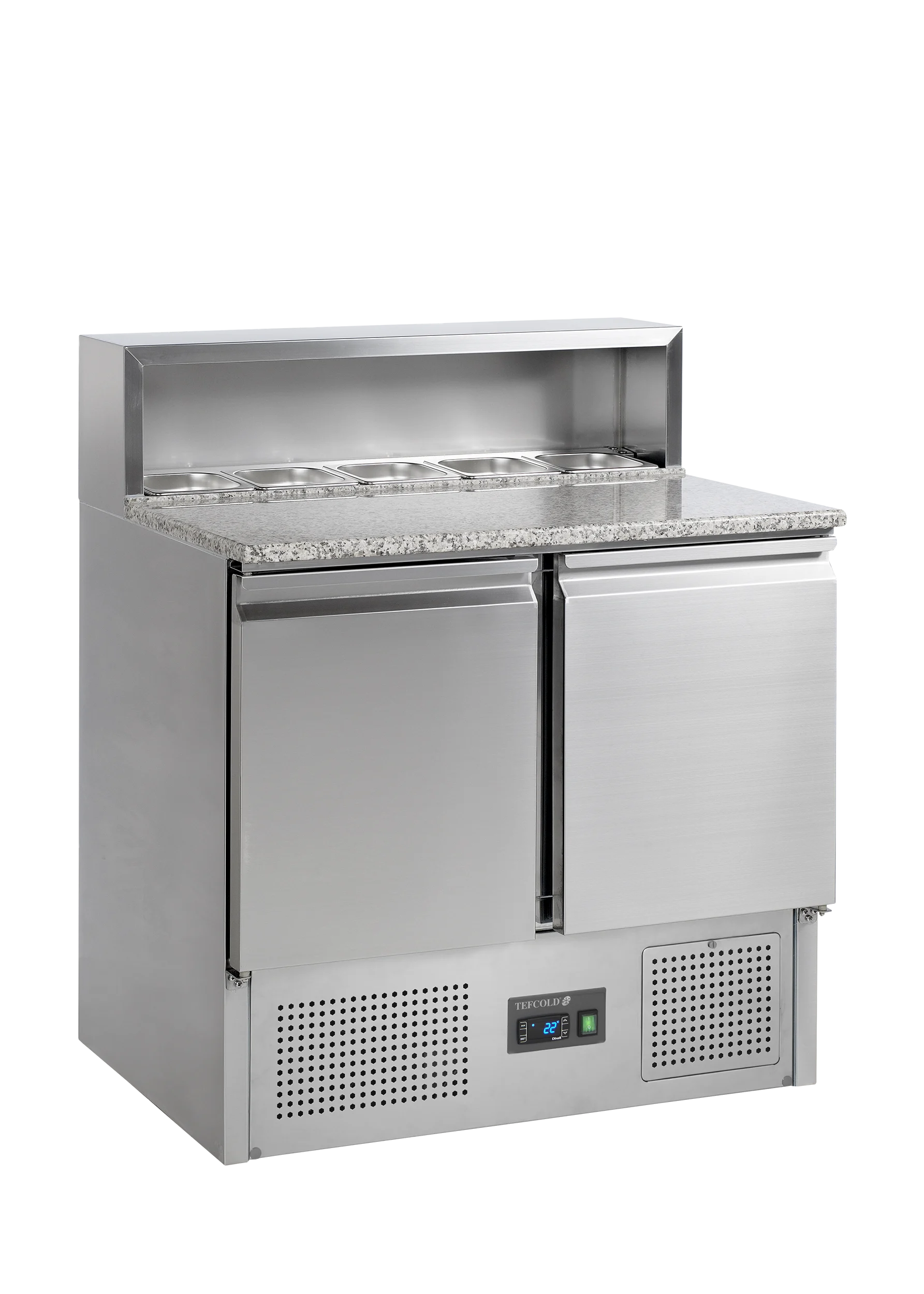 TEFCOLD PT920 – Rustfri Pizzabord GN1/1