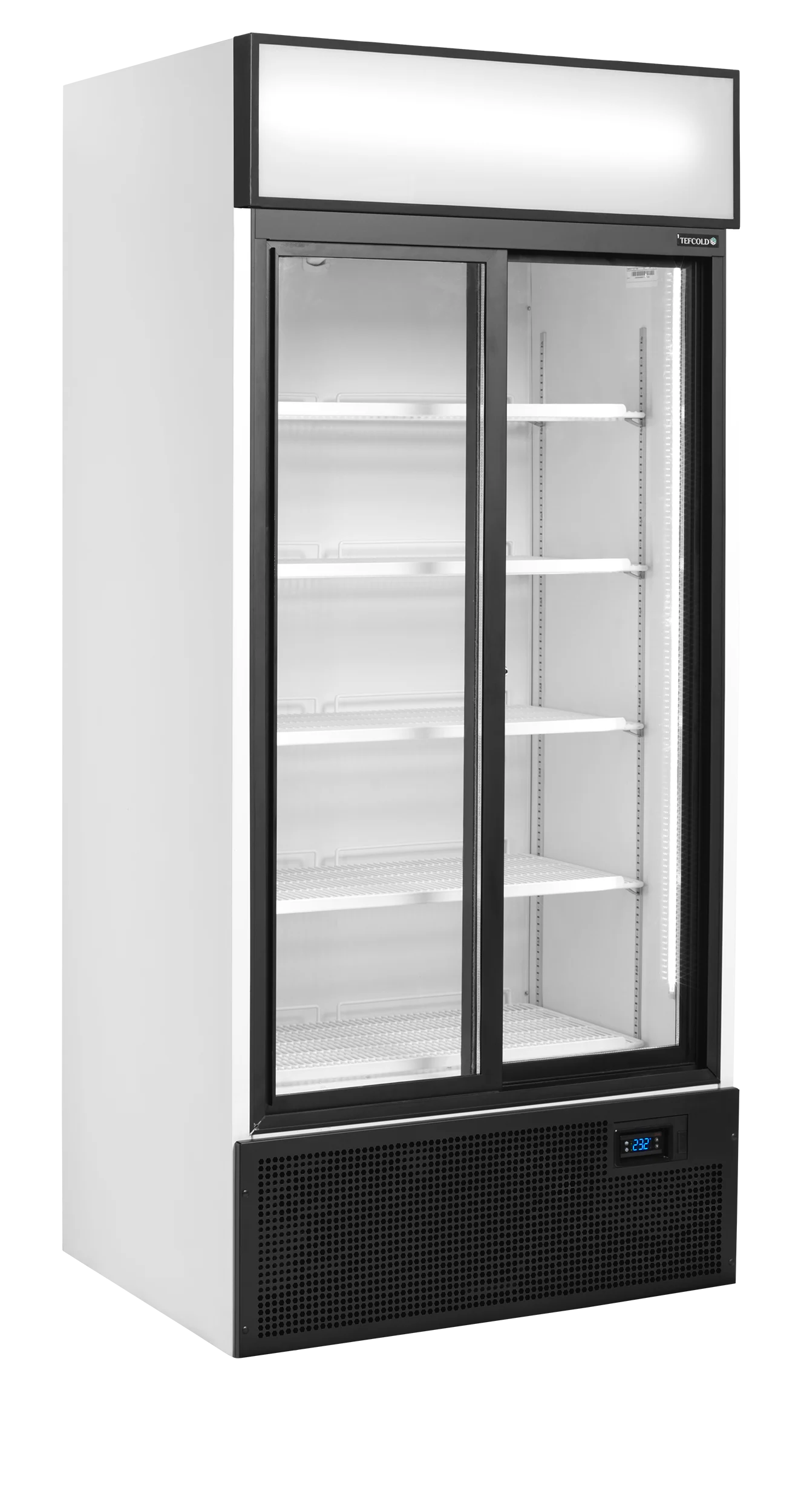 TEFCOLD FSC891S – 2-dørs displaykøler med lystop